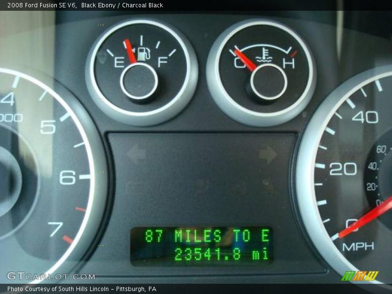 Black Ebony / Charcoal Black 2008 Ford Fusion SE V6