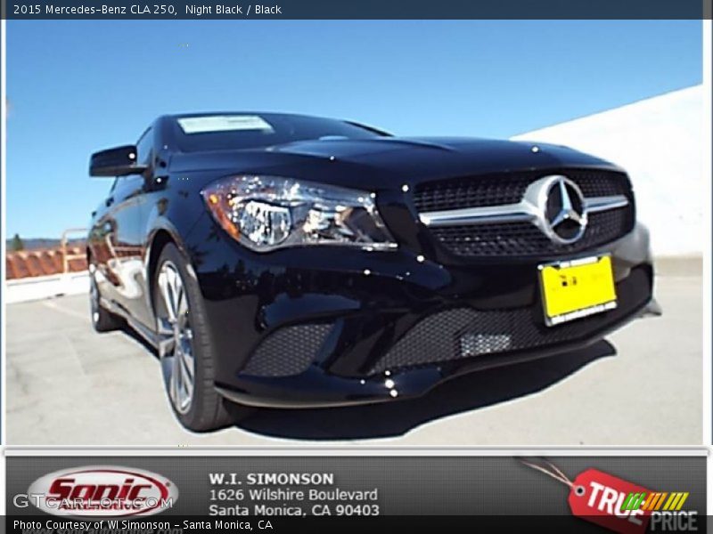 Night Black / Black 2015 Mercedes-Benz CLA 250