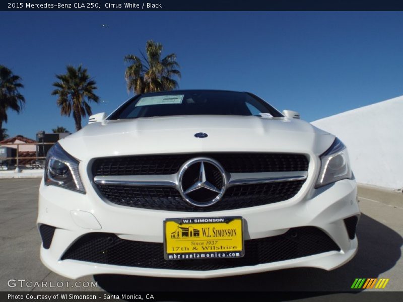 Cirrus White / Black 2015 Mercedes-Benz CLA 250