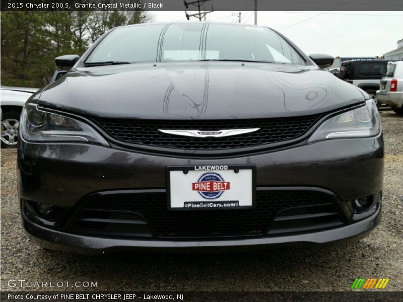 Granite Crystal Metallic / Black 2015 Chrysler 200 S