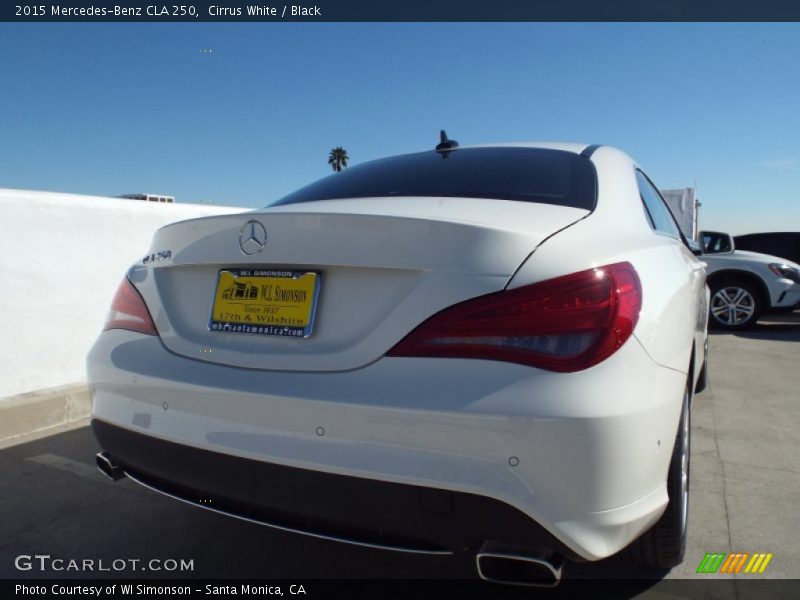 Cirrus White / Black 2015 Mercedes-Benz CLA 250