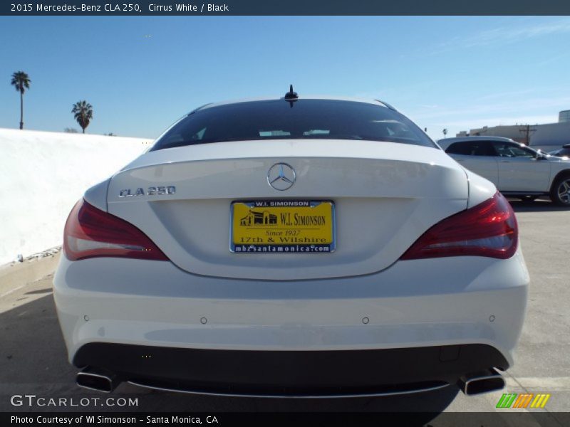 Cirrus White / Black 2015 Mercedes-Benz CLA 250