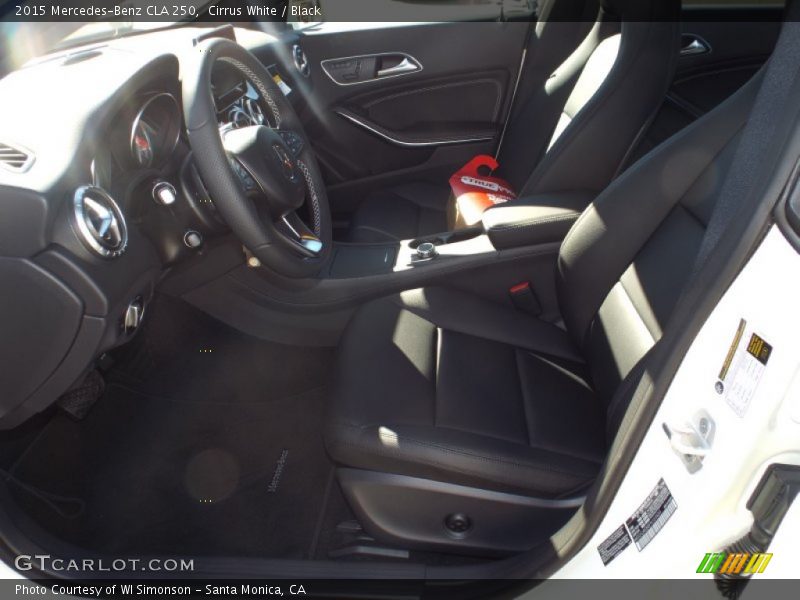 Cirrus White / Black 2015 Mercedes-Benz CLA 250
