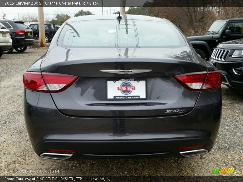 Granite Crystal Metallic / Black 2015 Chrysler 200 S