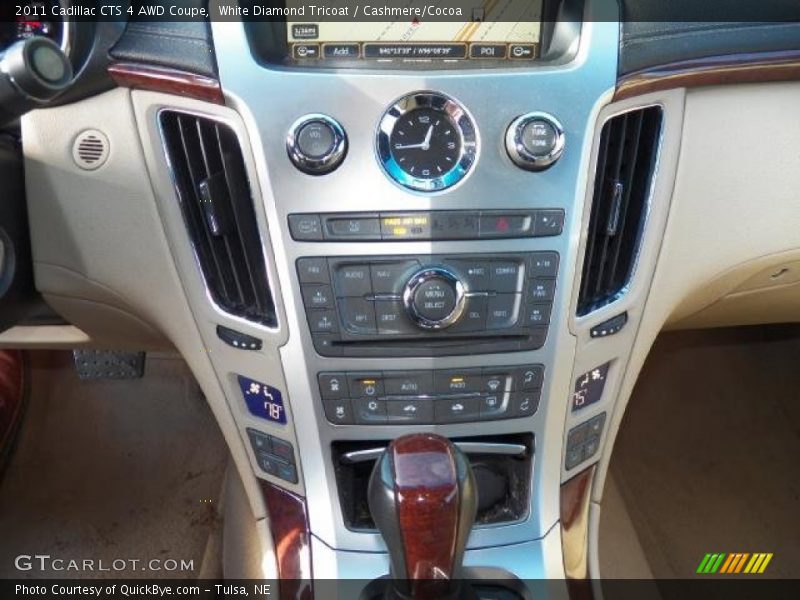 White Diamond Tricoat / Cashmere/Cocoa 2011 Cadillac CTS 4 AWD Coupe