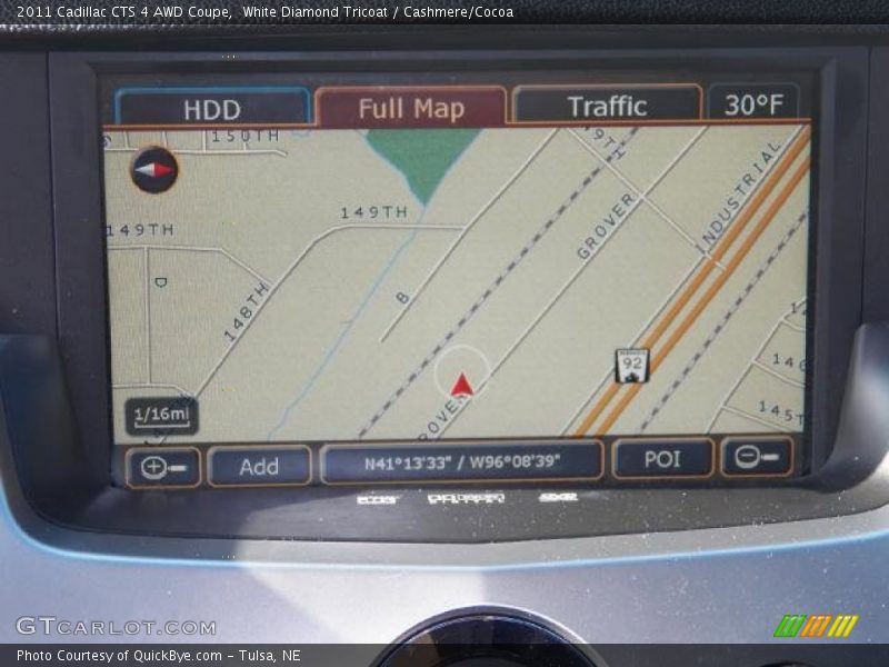 White Diamond Tricoat / Cashmere/Cocoa 2011 Cadillac CTS 4 AWD Coupe