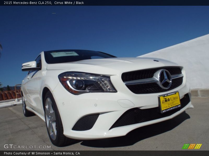 Cirrus White / Black 2015 Mercedes-Benz CLA 250