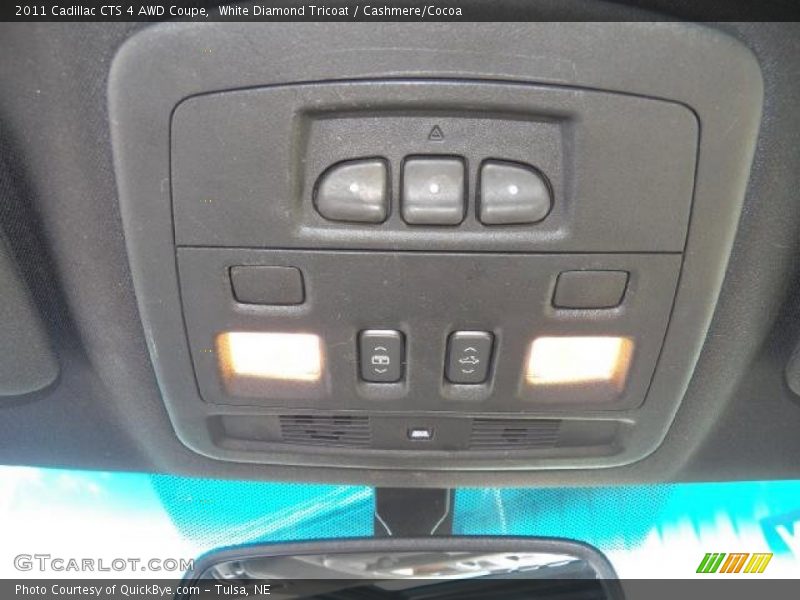 White Diamond Tricoat / Cashmere/Cocoa 2011 Cadillac CTS 4 AWD Coupe