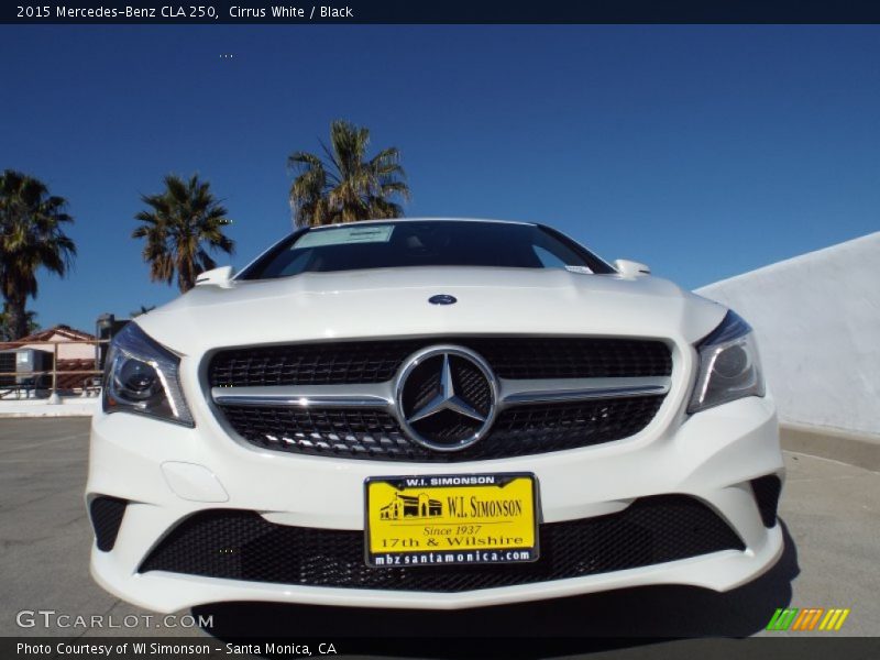 Cirrus White / Black 2015 Mercedes-Benz CLA 250