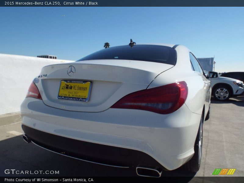 Cirrus White / Black 2015 Mercedes-Benz CLA 250