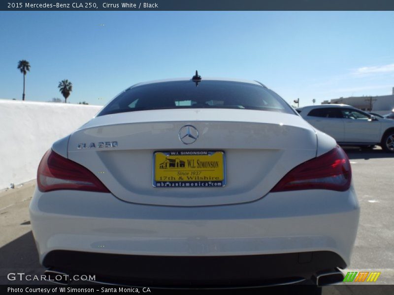 Cirrus White / Black 2015 Mercedes-Benz CLA 250