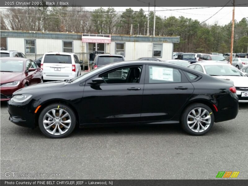 Black / Black 2015 Chrysler 200 S