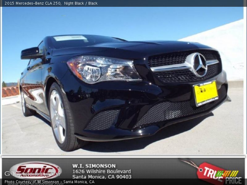 Night Black / Black 2015 Mercedes-Benz CLA 250