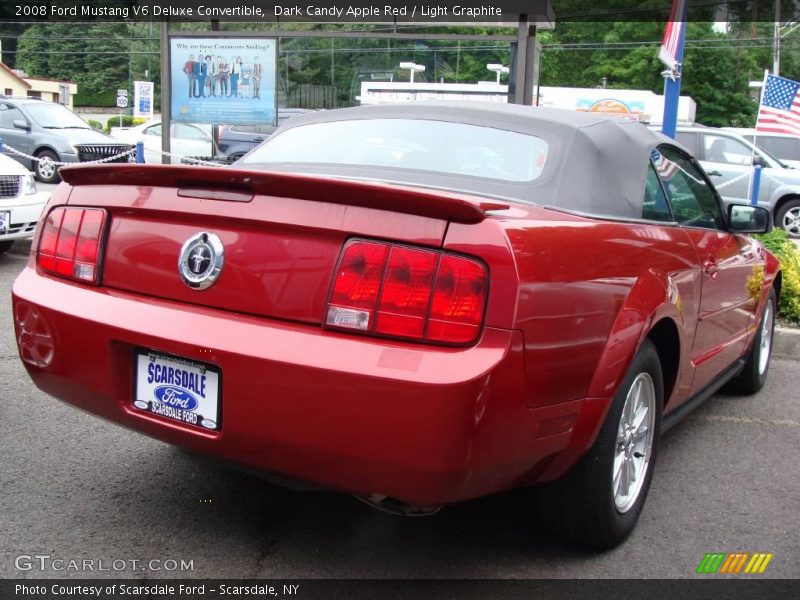 Dark Candy Apple Red / Light Graphite 2008 Ford Mustang V6 Deluxe Convertible