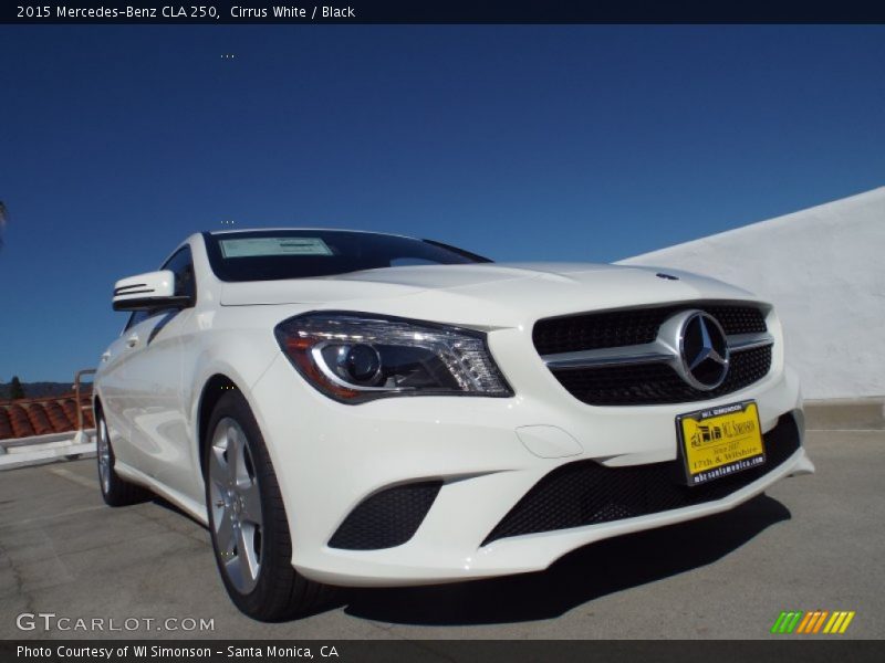 Cirrus White / Black 2015 Mercedes-Benz CLA 250