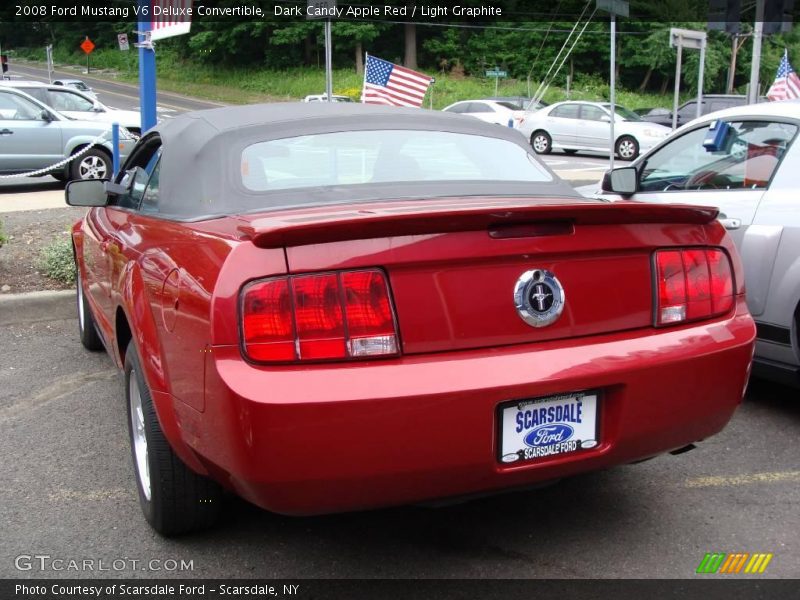 Dark Candy Apple Red / Light Graphite 2008 Ford Mustang V6 Deluxe Convertible