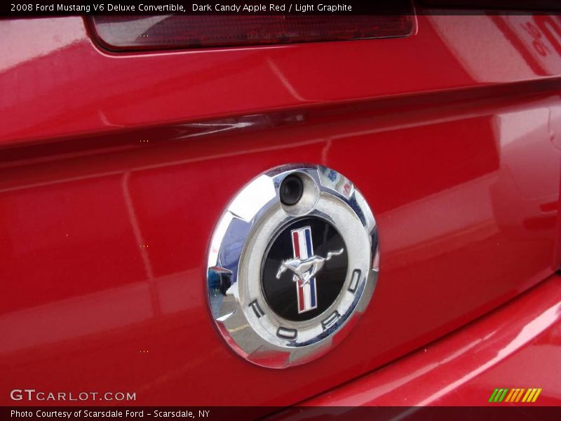 Dark Candy Apple Red / Light Graphite 2008 Ford Mustang V6 Deluxe Convertible