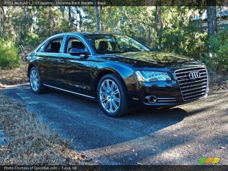 Havanna Black Metallic / Black 2013 Audi A8 L 3.0T quattro