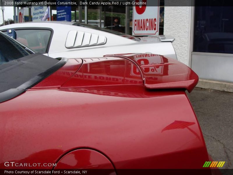 Dark Candy Apple Red / Light Graphite 2008 Ford Mustang V6 Deluxe Convertible