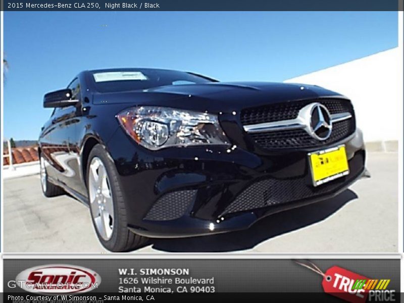 Night Black / Black 2015 Mercedes-Benz CLA 250