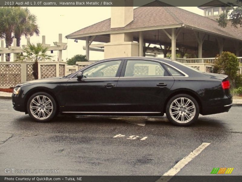Havanna Black Metallic / Black 2013 Audi A8 L 3.0T quattro