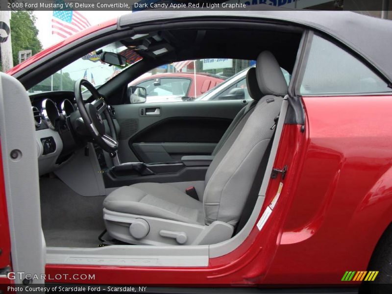 Dark Candy Apple Red / Light Graphite 2008 Ford Mustang V6 Deluxe Convertible