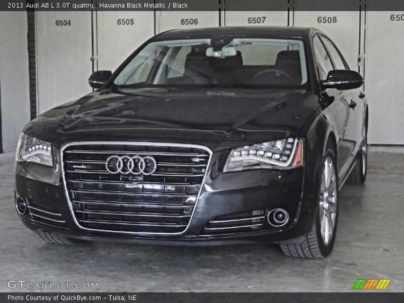 Havanna Black Metallic / Black 2013 Audi A8 L 3.0T quattro