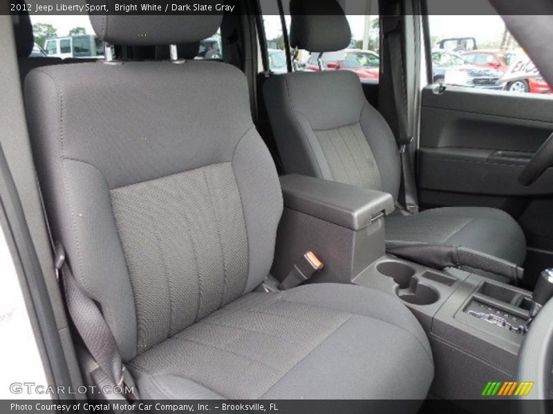 Bright White / Dark Slate Gray 2012 Jeep Liberty Sport