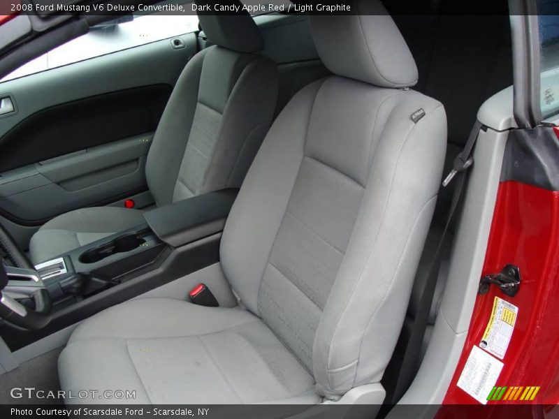 Dark Candy Apple Red / Light Graphite 2008 Ford Mustang V6 Deluxe Convertible