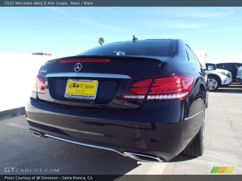 Black / Black 2015 Mercedes-Benz E 400 Coupe