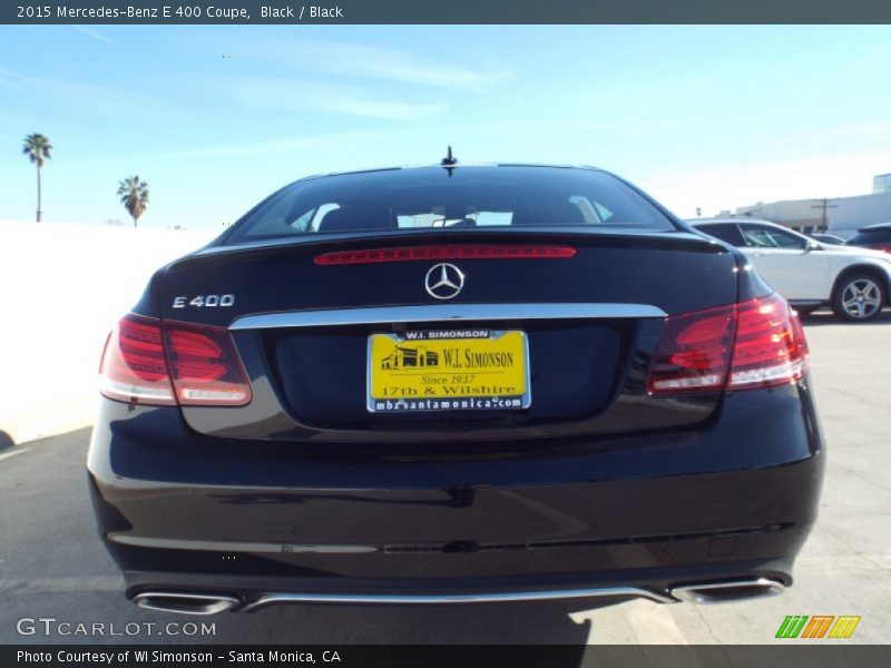 Black / Black 2015 Mercedes-Benz E 400 Coupe