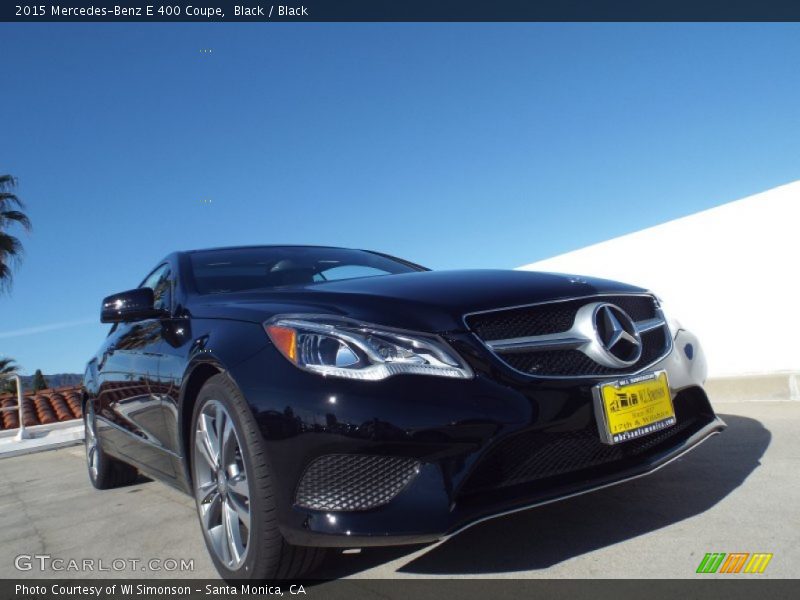 Black / Black 2015 Mercedes-Benz E 400 Coupe