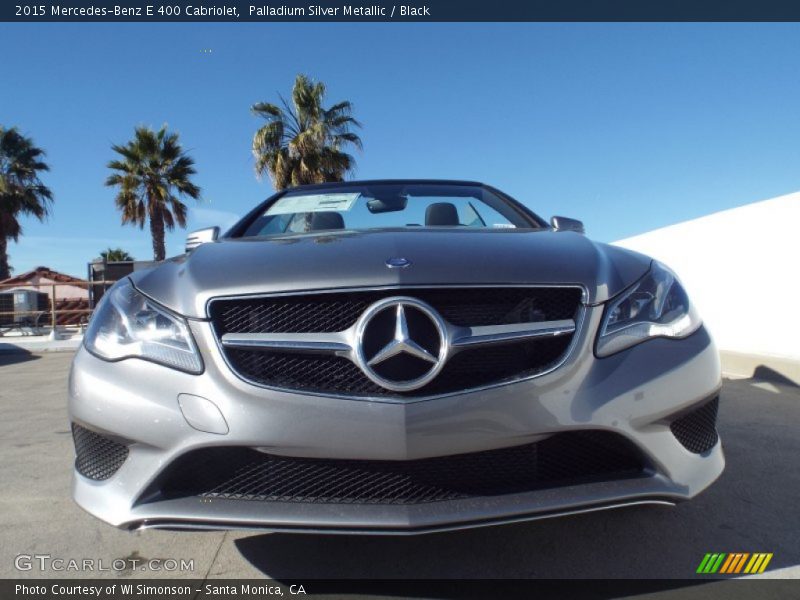 Palladium Silver Metallic / Black 2015 Mercedes-Benz E 400 Cabriolet
