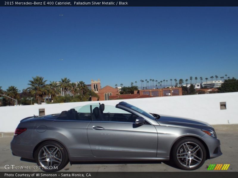 Palladium Silver Metallic / Black 2015 Mercedes-Benz E 400 Cabriolet