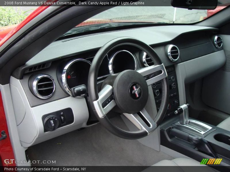 Dark Candy Apple Red / Light Graphite 2008 Ford Mustang V6 Deluxe Convertible