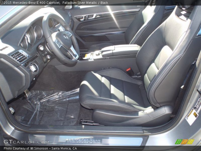 Palladium Silver Metallic / Black 2015 Mercedes-Benz E 400 Cabriolet