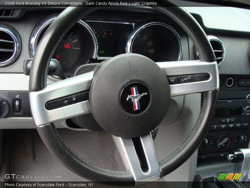 Dark Candy Apple Red / Light Graphite 2008 Ford Mustang V6 Deluxe Convertible