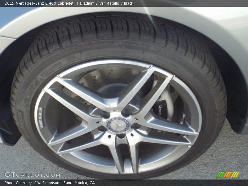 Palladium Silver Metallic / Black 2015 Mercedes-Benz E 400 Cabriolet