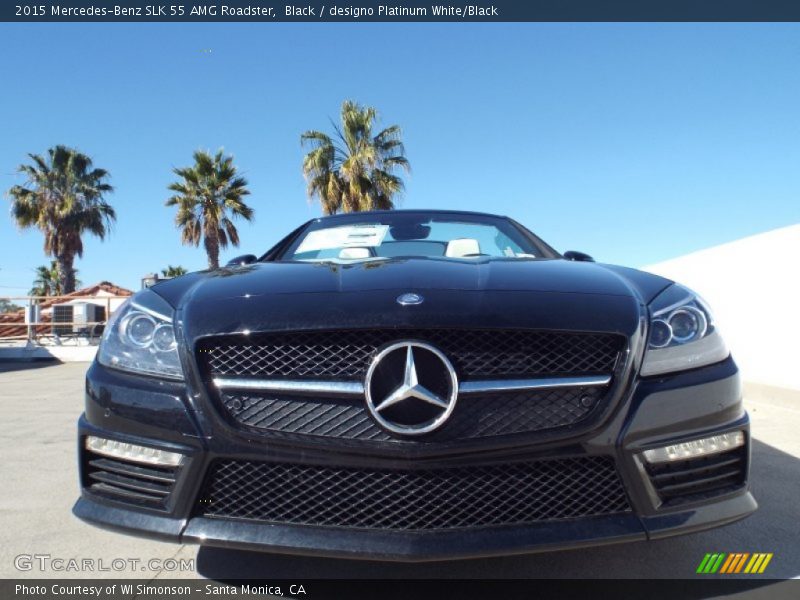 Black / designo Platinum White/Black 2015 Mercedes-Benz SLK 55 AMG Roadster