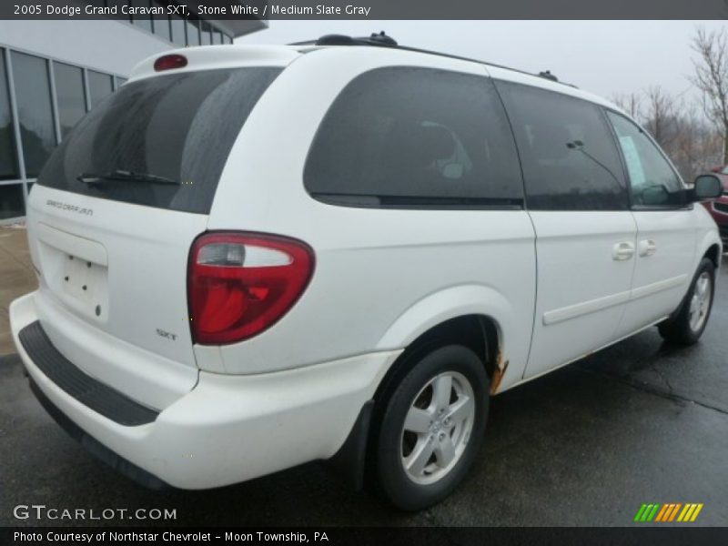 Stone White / Medium Slate Gray 2005 Dodge Grand Caravan SXT