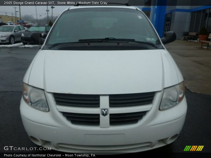 Stone White / Medium Slate Gray 2005 Dodge Grand Caravan SXT
