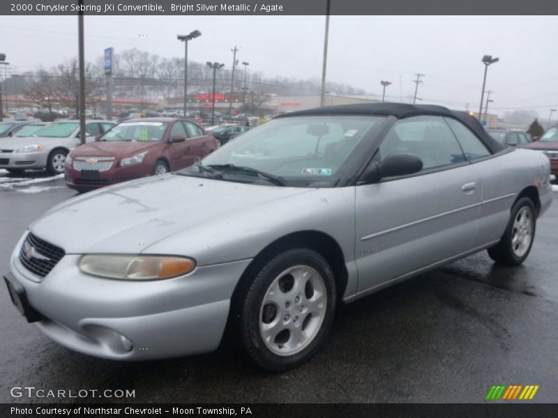 Bright Silver Metallic / Agate 2000 Chrysler Sebring JXi Convertible