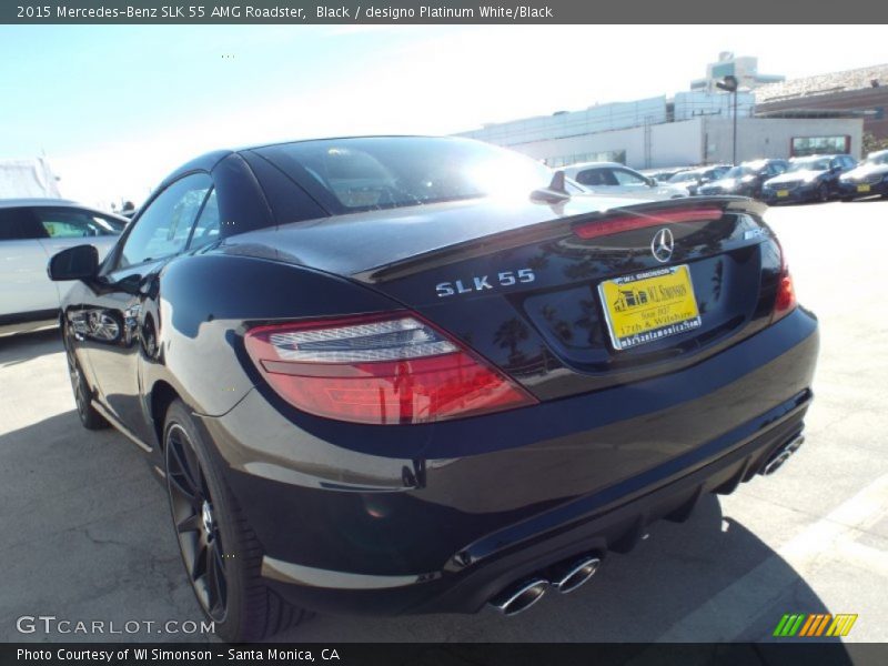 Black / designo Platinum White/Black 2015 Mercedes-Benz SLK 55 AMG Roadster