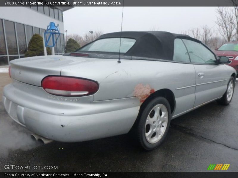 Bright Silver Metallic / Agate 2000 Chrysler Sebring JXi Convertible