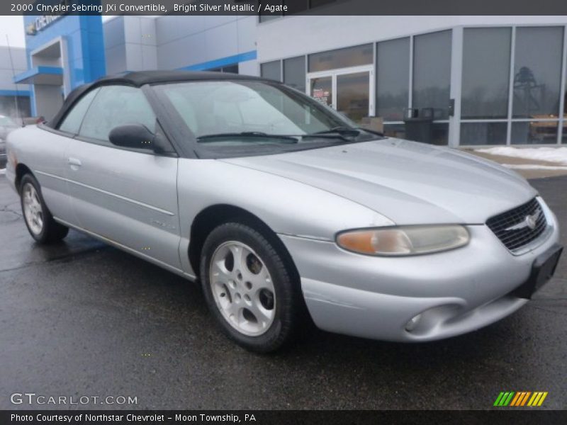 Bright Silver Metallic / Agate 2000 Chrysler Sebring JXi Convertible