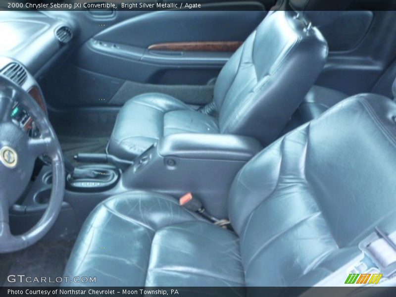 Bright Silver Metallic / Agate 2000 Chrysler Sebring JXi Convertible