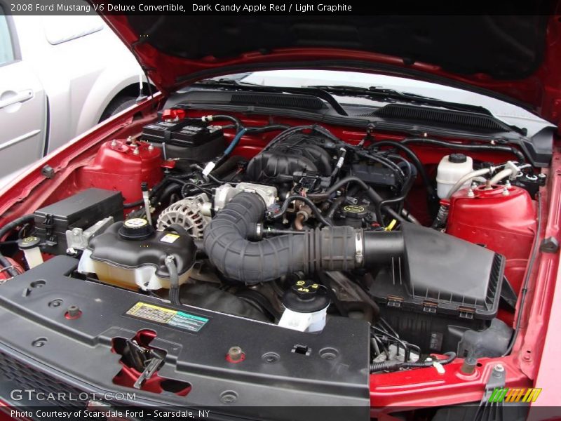 Dark Candy Apple Red / Light Graphite 2008 Ford Mustang V6 Deluxe Convertible