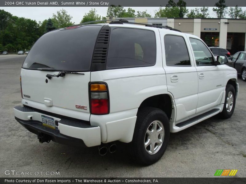 Summit White / Stone Gray 2004 GMC Yukon Denali AWD