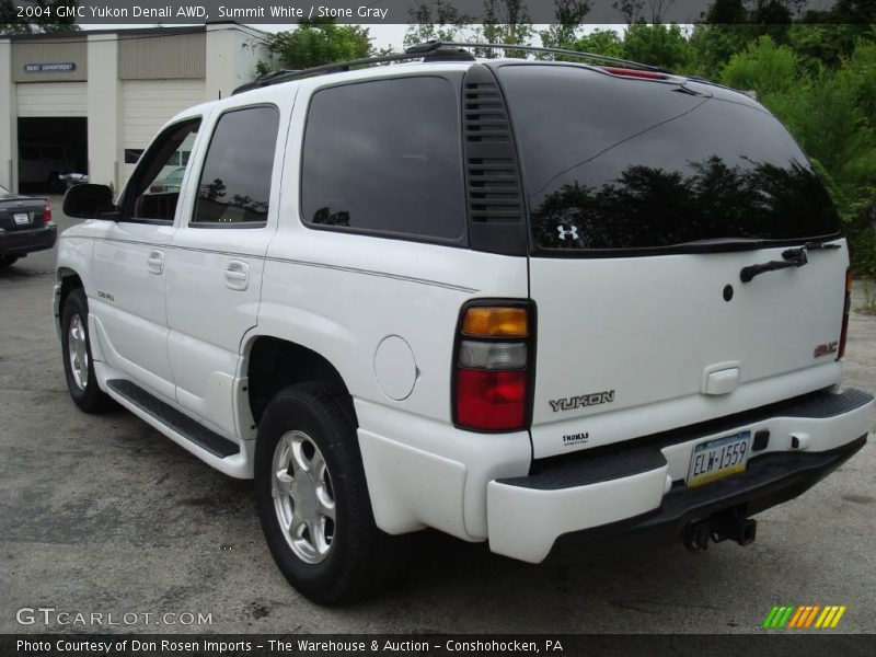 Summit White / Stone Gray 2004 GMC Yukon Denali AWD