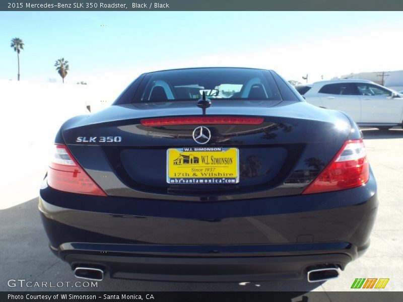 Black / Black 2015 Mercedes-Benz SLK 350 Roadster